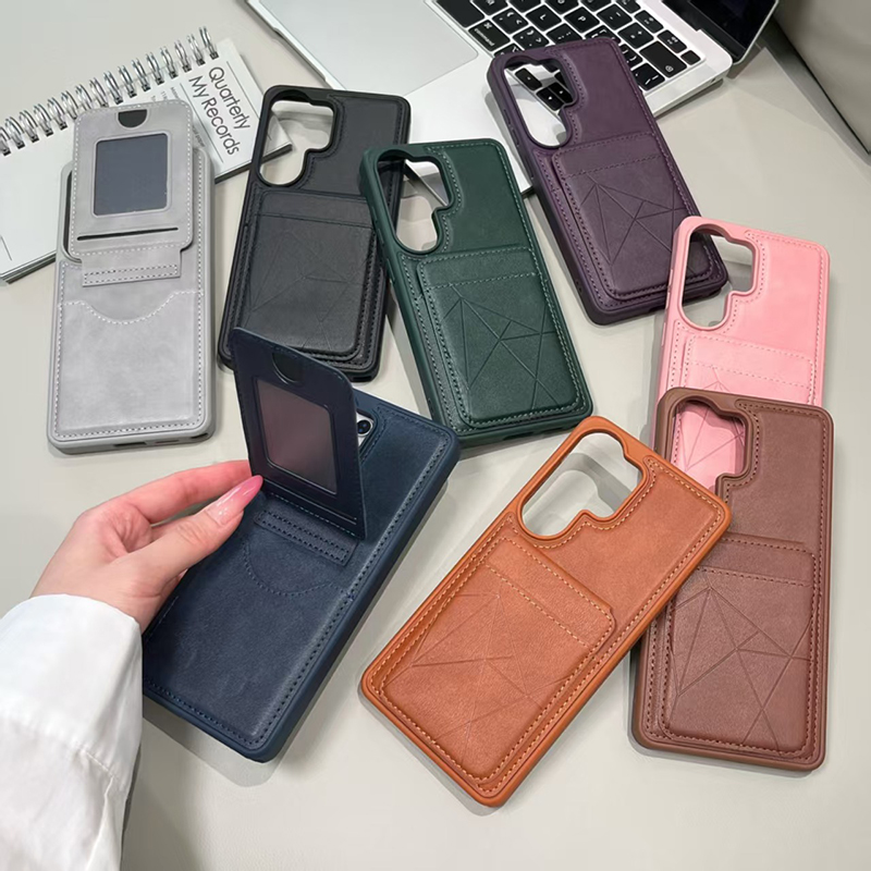 Phone Cases That Hold Cards - Luxury Synthetic Leather Card Holder Phone