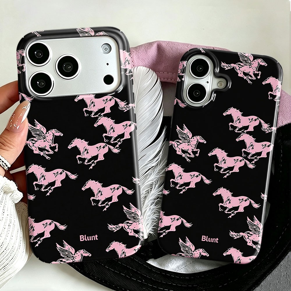 Phone Cases Blunt - Black Pony Print Blunt Phone Case