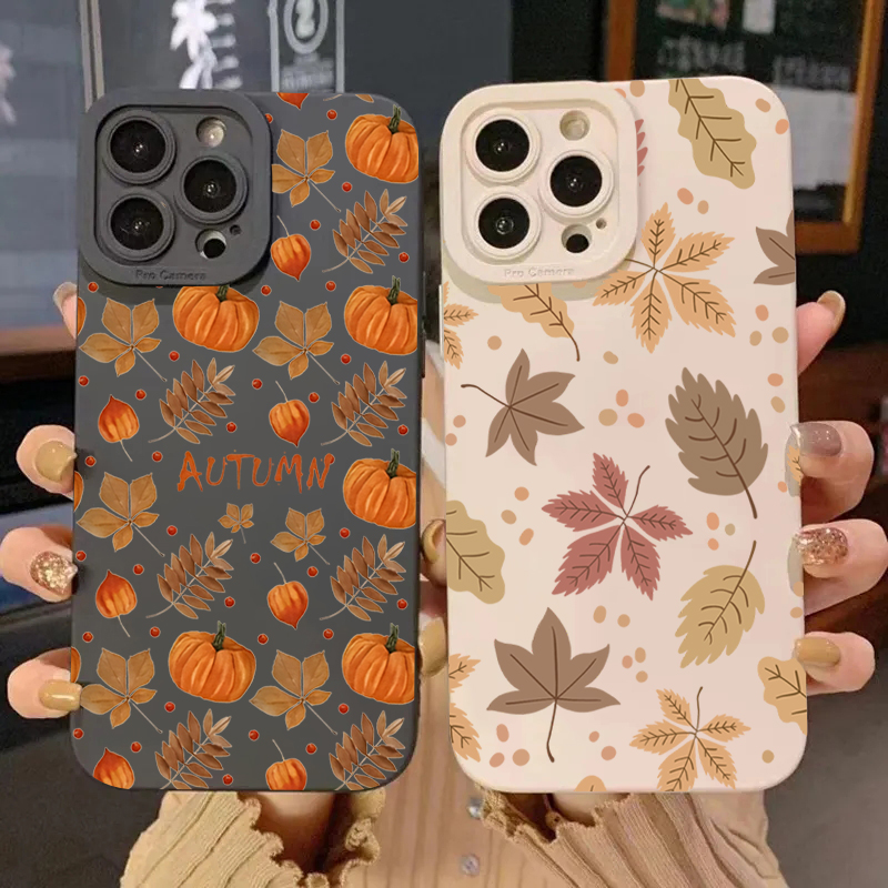 Phone Cases Samsung - Retro Maple Leaf Pattern Phone Case