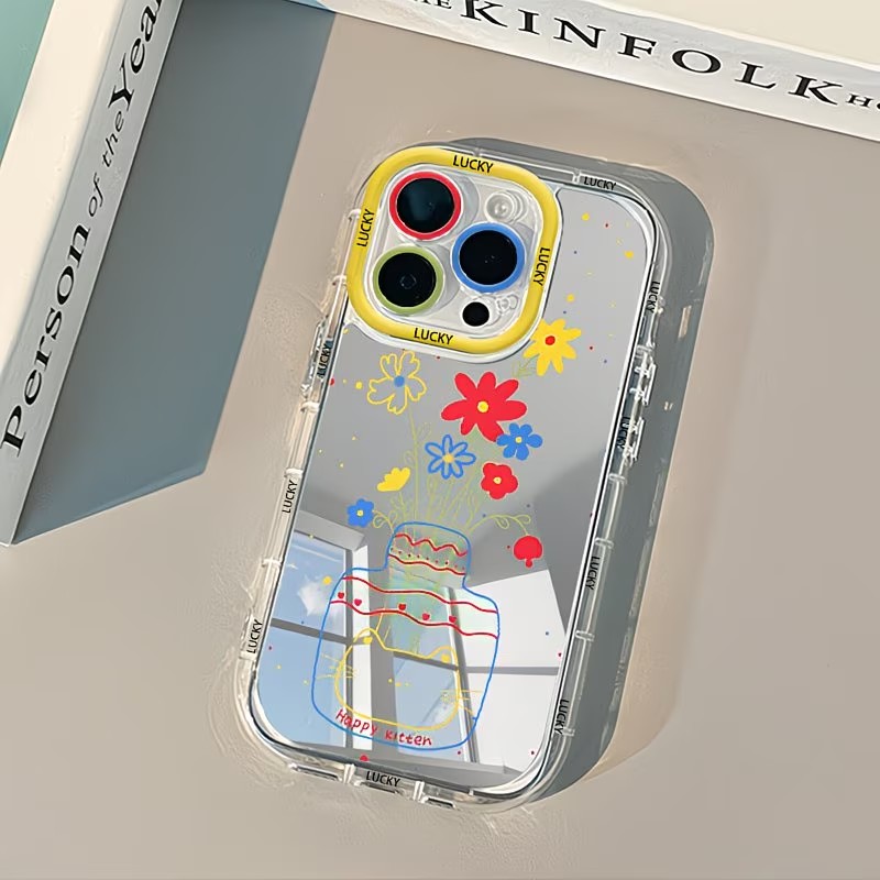 Phone Cases Online - Summer Daisy Cat Vase Design Mirror