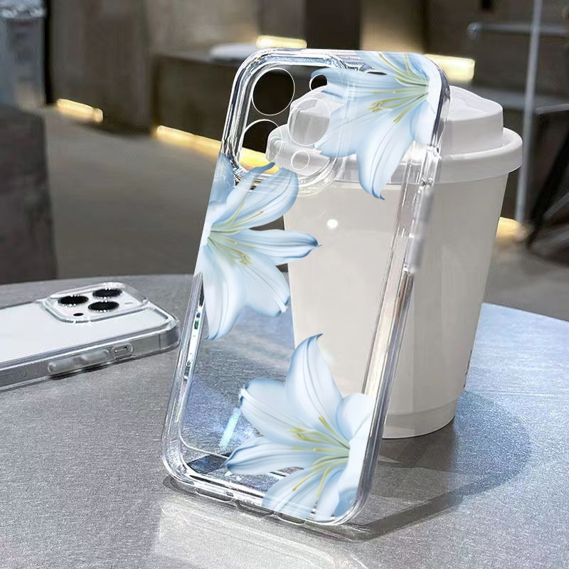 Phone Cases Popular - Fashion Exquisite White Lily Flower Phone