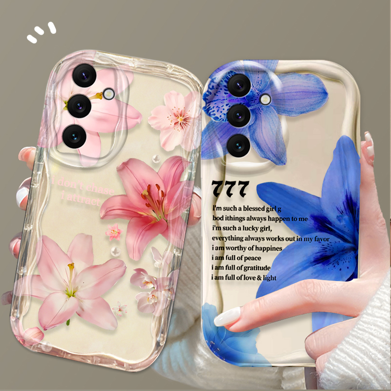 Beautiful Pink Lily Pattern Ph - Phone Cases A14 Samsung 评论和价格