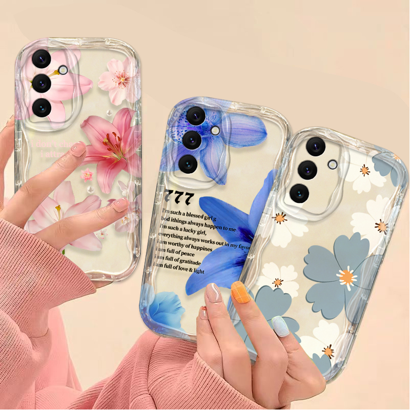 Beautiful Pink Lily Pattern Ph - Phone Cases A14 Samsung 评论和价格