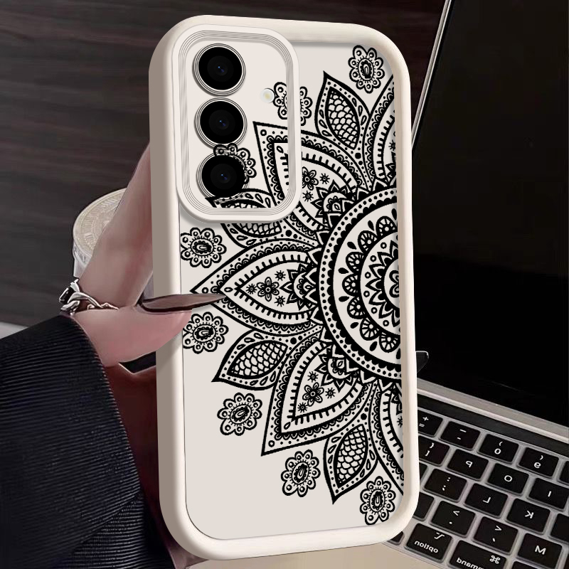 Retro Flower Totem Pattern Cas - Phone Cases A14 Samsung 评论和价格