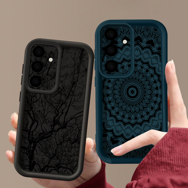 Retro Flower Totem Pattern Cas - Phone Cases A14 Samsung 评论和价格