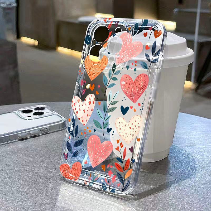 Silicone Love Heart Leaves Eye - Phone Cases Online 评论和价格