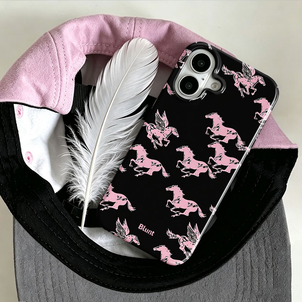 Black Pony Print Blunt Phone C - Phone Cases Blunt 评论和价格