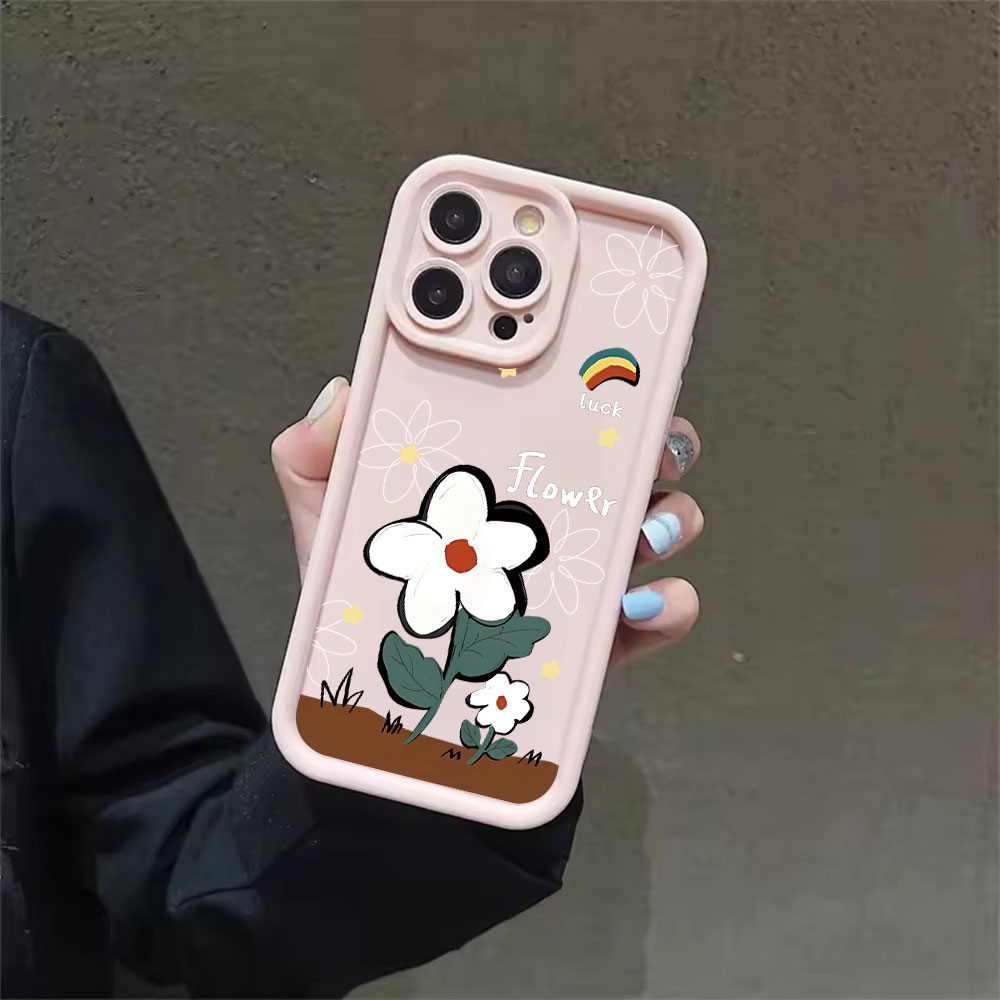 Lucky Cartoon Flower Soft TPU  - Phone Cases Drop Proof 评论和价格