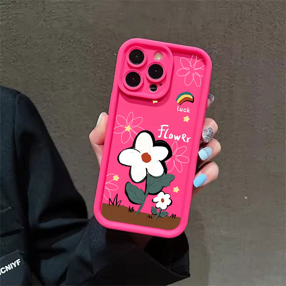 Lucky Cartoon Flower Soft TPU  - Phone Cases Drop Proof 评论和价格