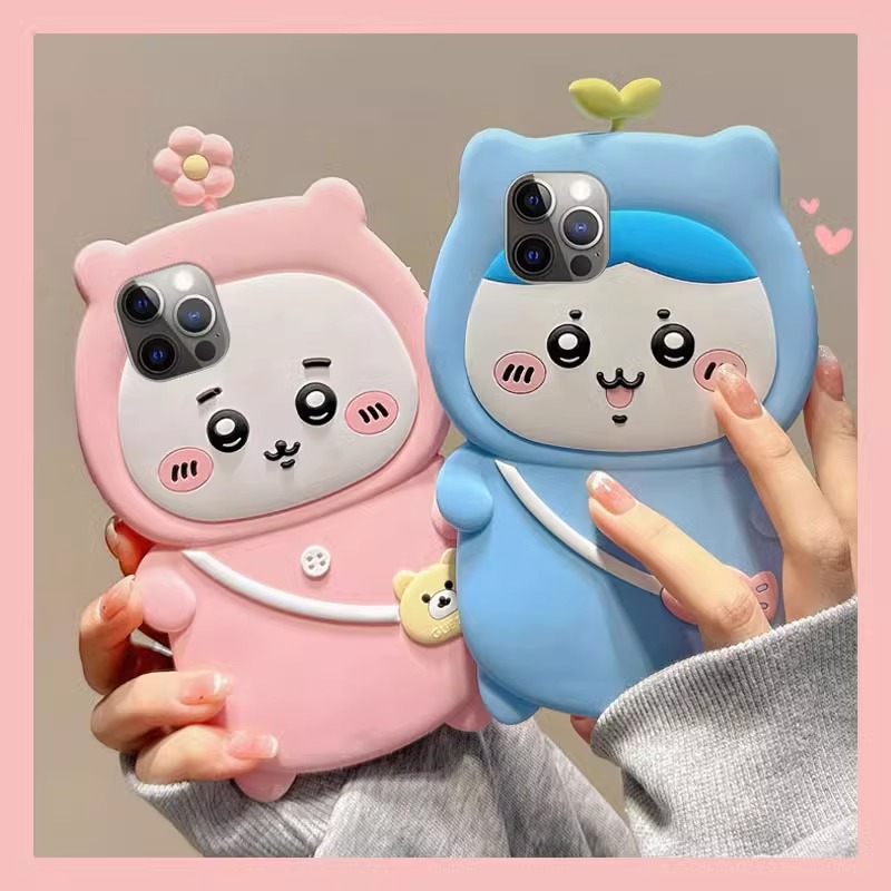 3D Chiikawa Flower Silicone Ph - Phone Cases Japanese 评论和价格