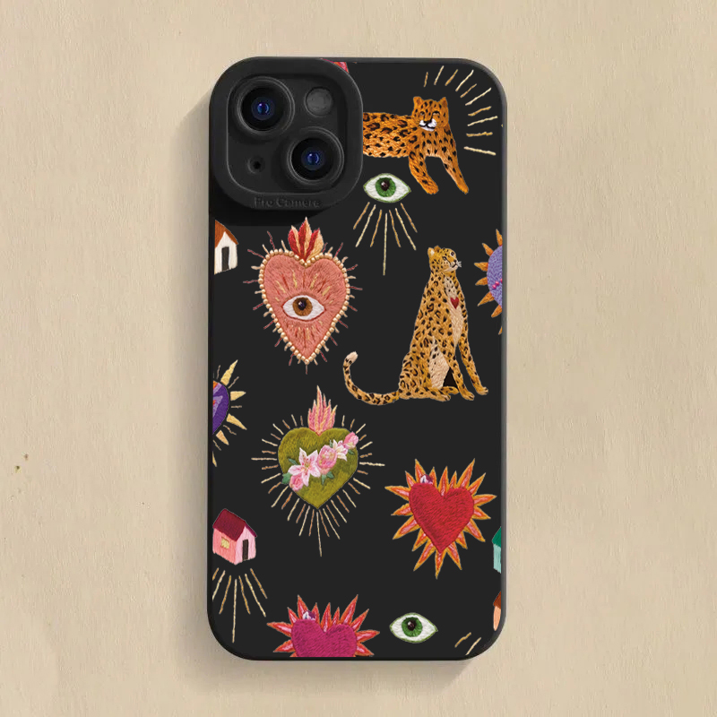 Floral Leopard Eyes Phone Case - Phone Cases Galaxy S26 Ultra 评论和价格