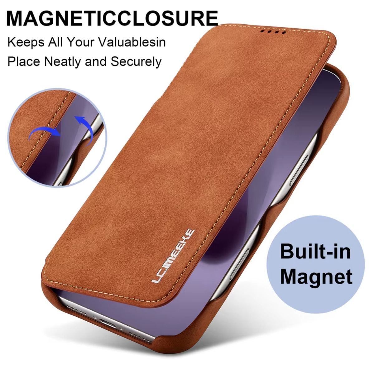 Leather Wallet Magnetic Flip C - Phone Cases That Hold Cards 评论和价格