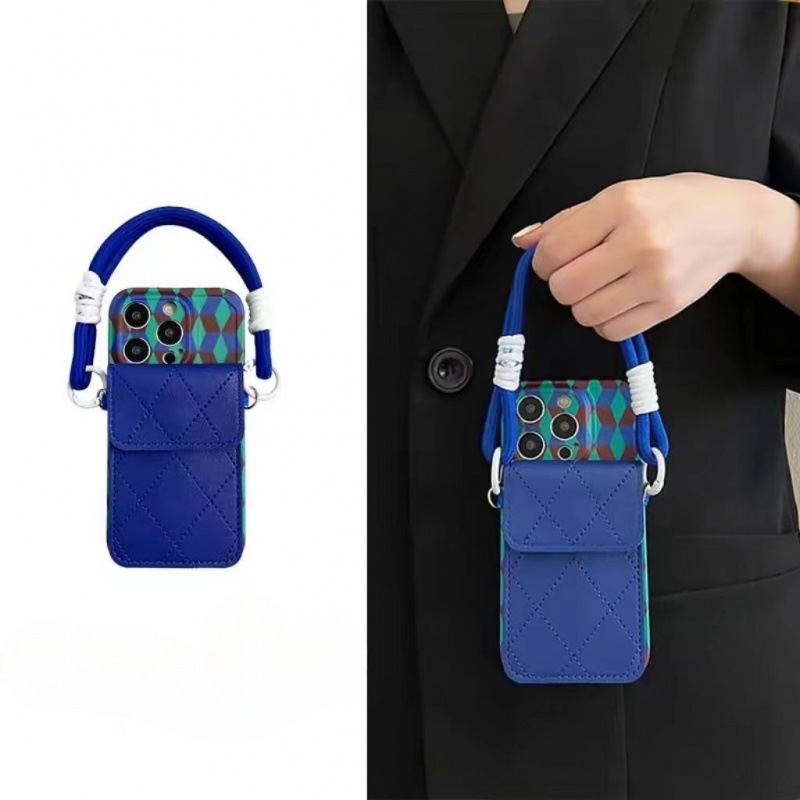 New Deep Blue Card Holder Phon - Phone Cases That Hold Cards 评论和价格