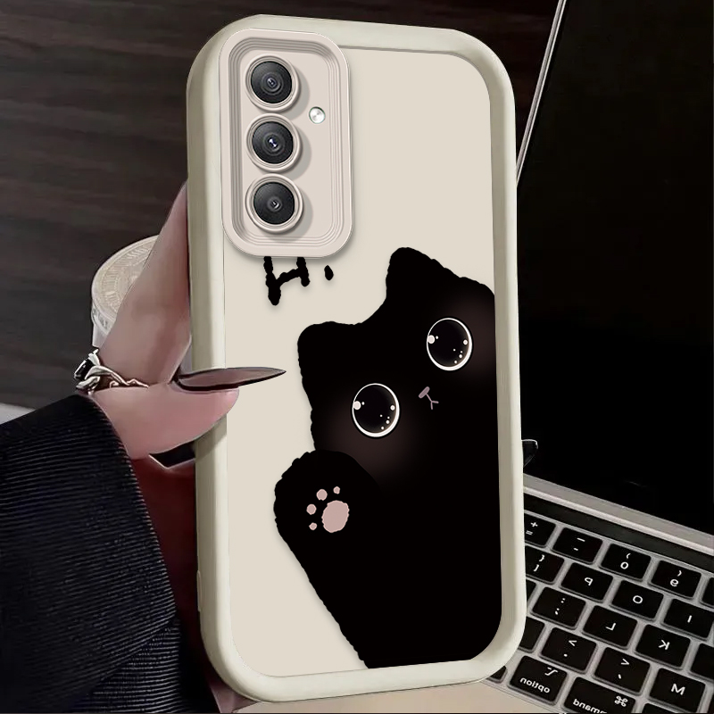 Lovely Big Eyed Cat Phone Case - Phone Cases A14 Samsung 评论和价格