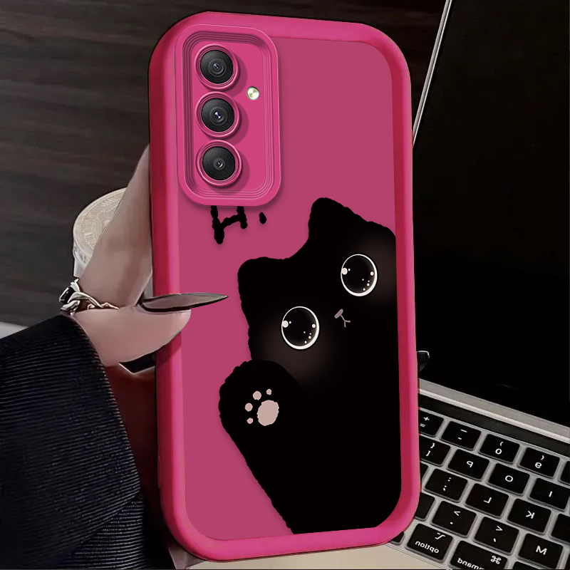 Lovely Big Eyed Cat Phone Case - Phone Cases A14 Samsung 评论和价格