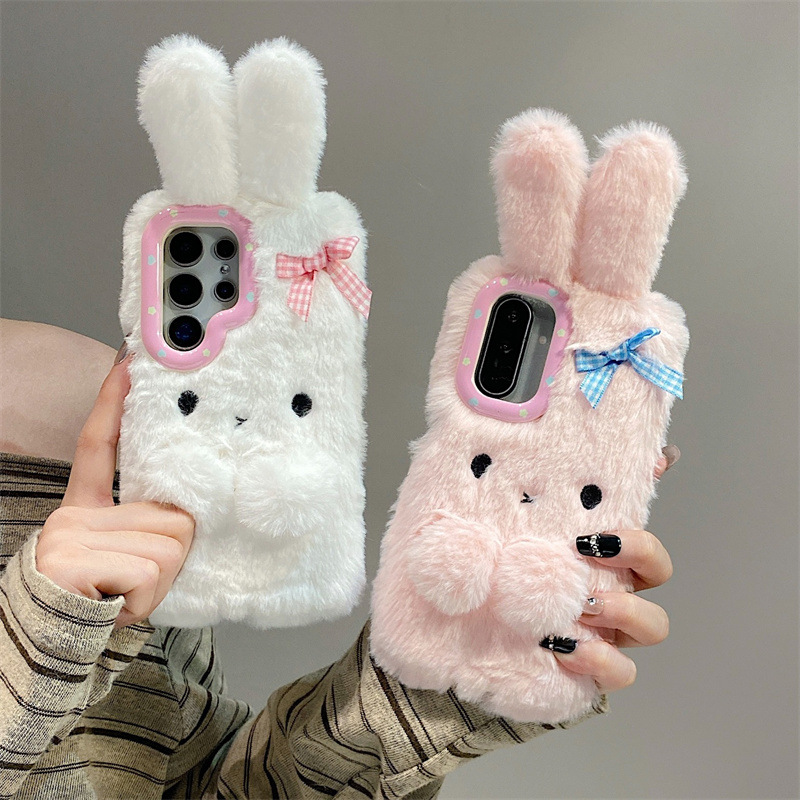 Koren 3D Cartoon Bowknot Rabbi - Phone Cases Samsung 评论和价格