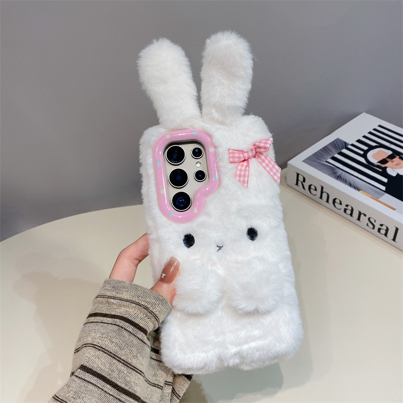Koren 3D Cartoon Bowknot Rabbi - Phone Cases Samsung 评论和价格