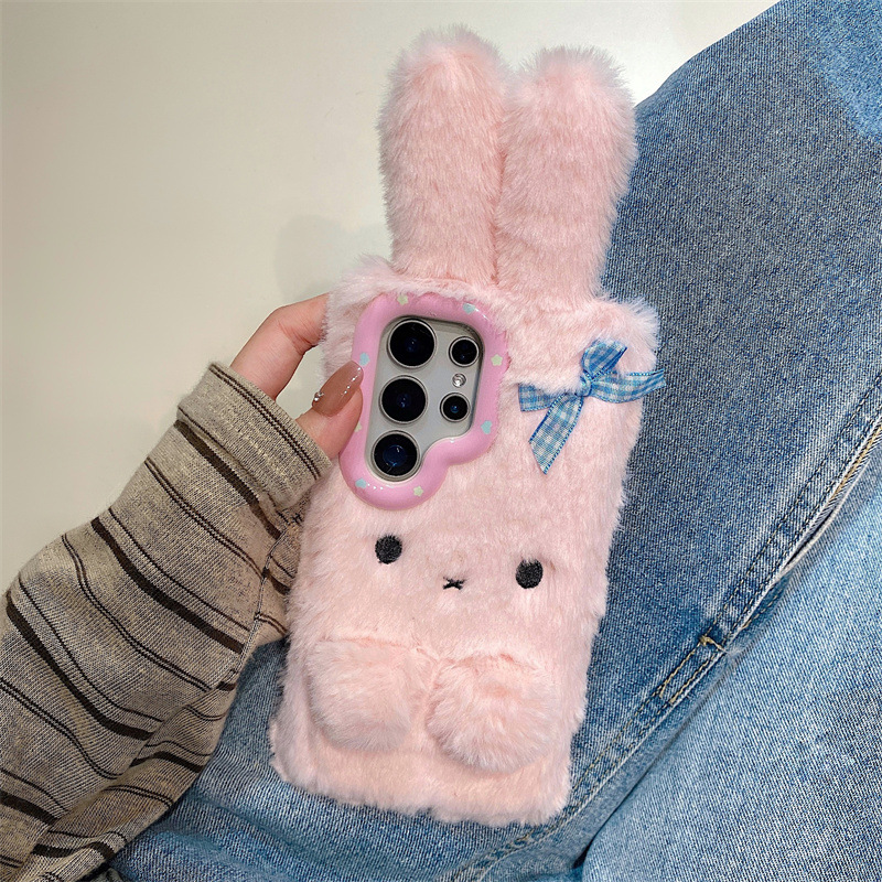 Koren 3D Cartoon Bowknot Rabbi - Phone Cases Samsung 评论和价格
