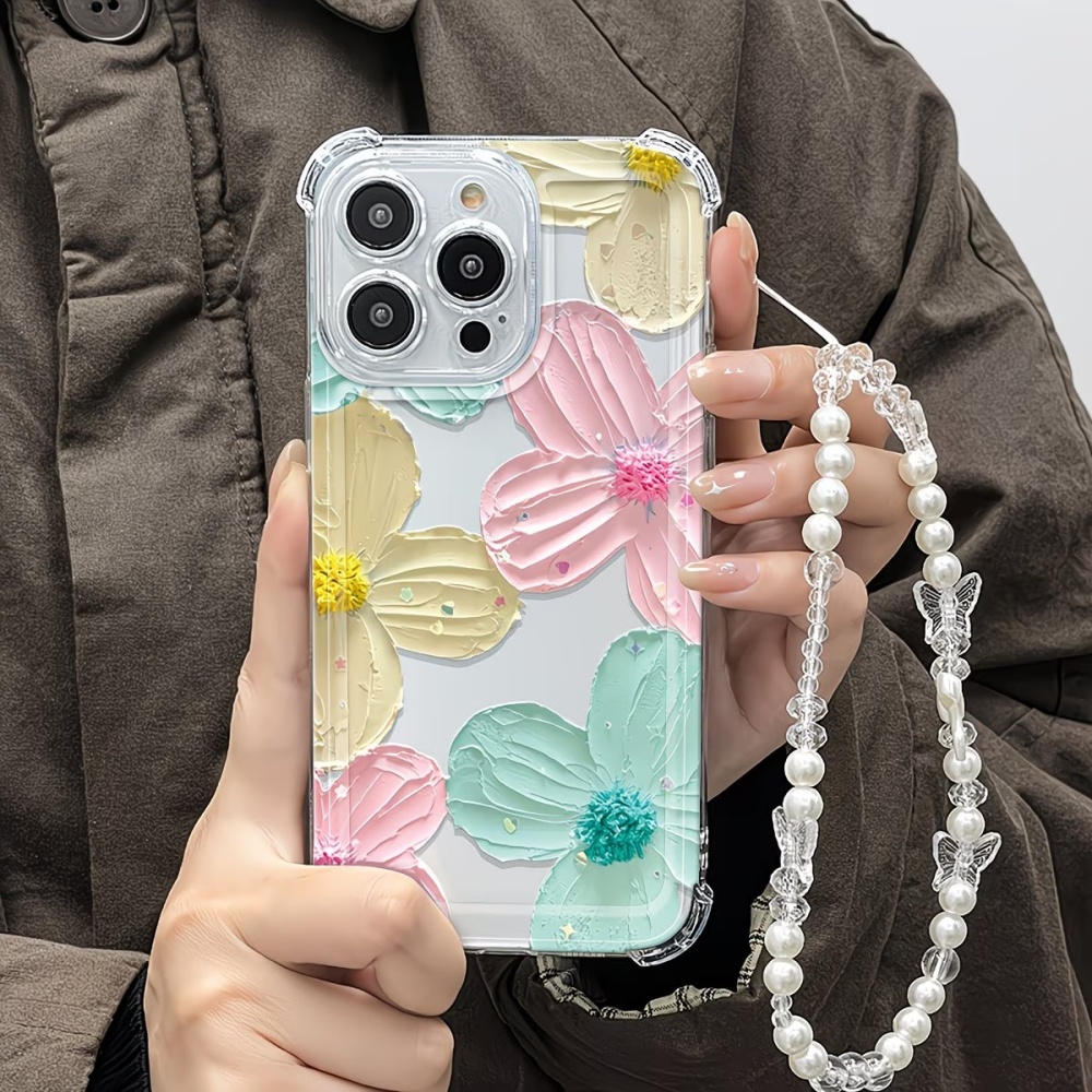Colorful Flower Clear TPU 4-Co - Phone Cases Drop Proof 评论和价格
