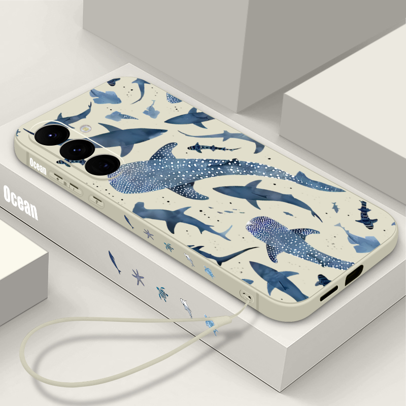 Whale Pattern Lanyard Case For - Phone Cases A14 Samsung 评论和价格