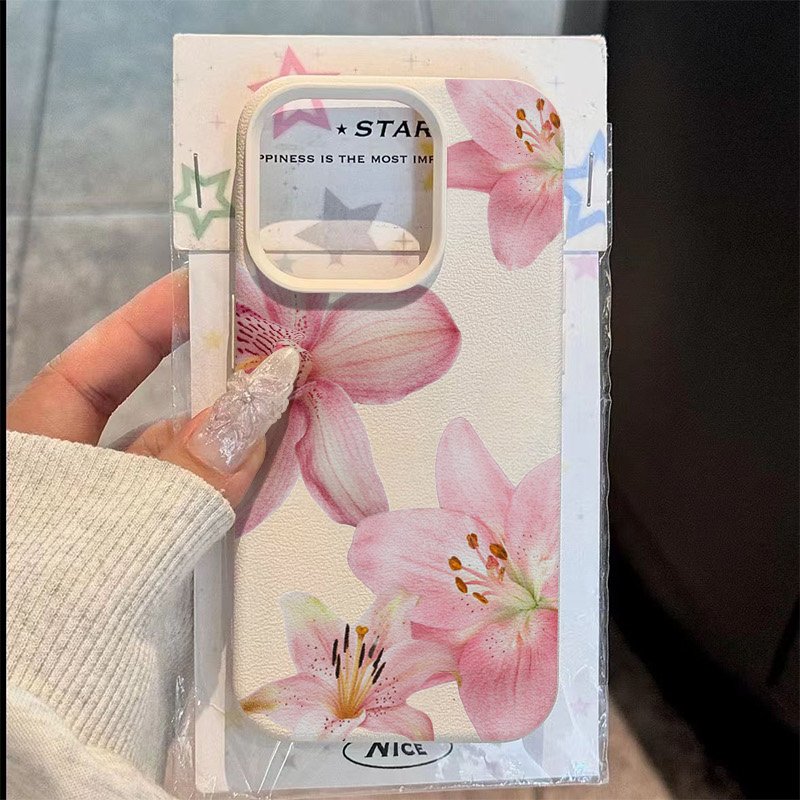Pink Lily Lychee Texture Phone - Phone Cases Samsung 评论和价格