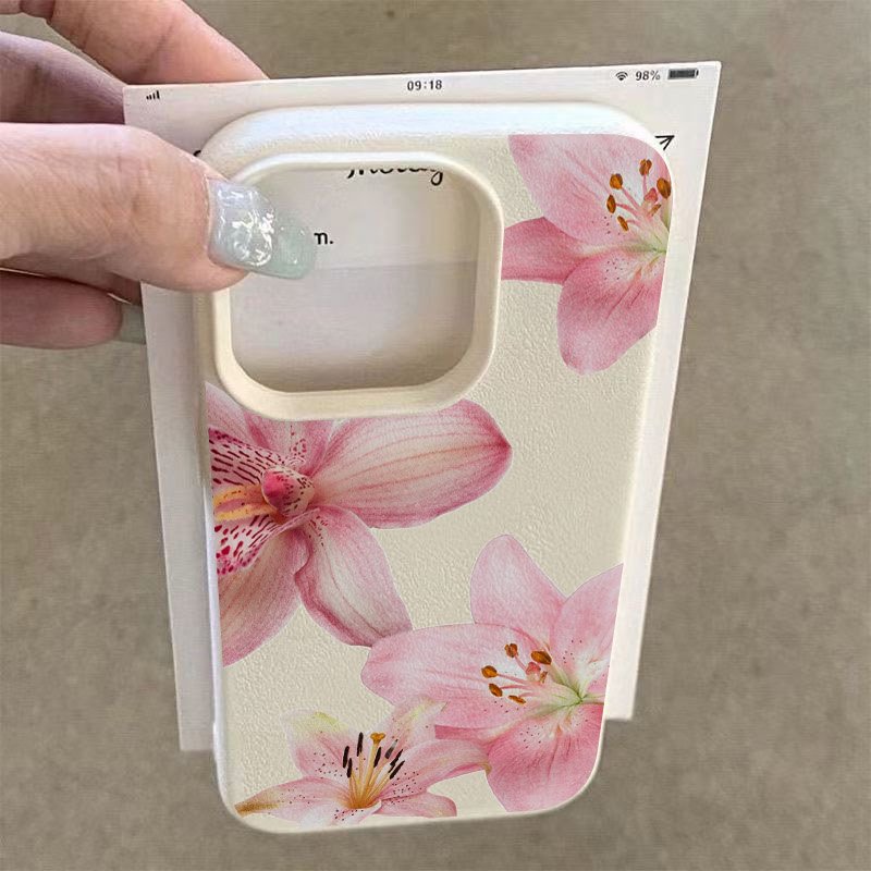 Pink Lily Lychee Texture Phone - Phone Cases Samsung 评论和价格