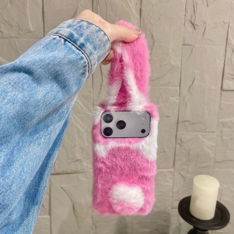 Cute Rabbit Design Fluffy Phon - Phone Cases For Iphone 17 评论和价格