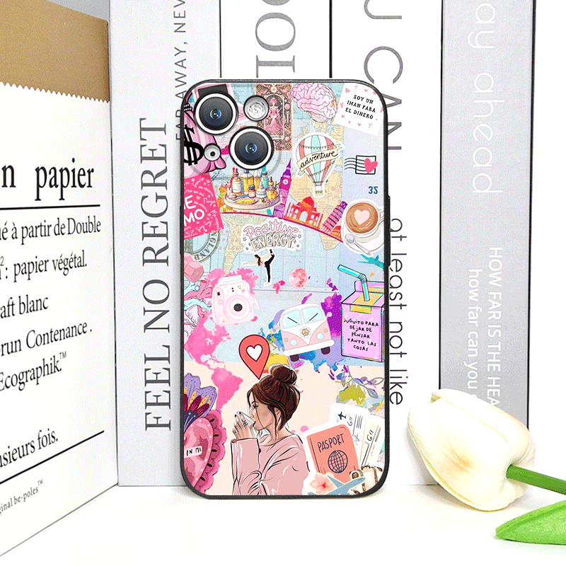 Travel Plane Printed Phone Cas - Phone Cases Drop Proof 评论和价格