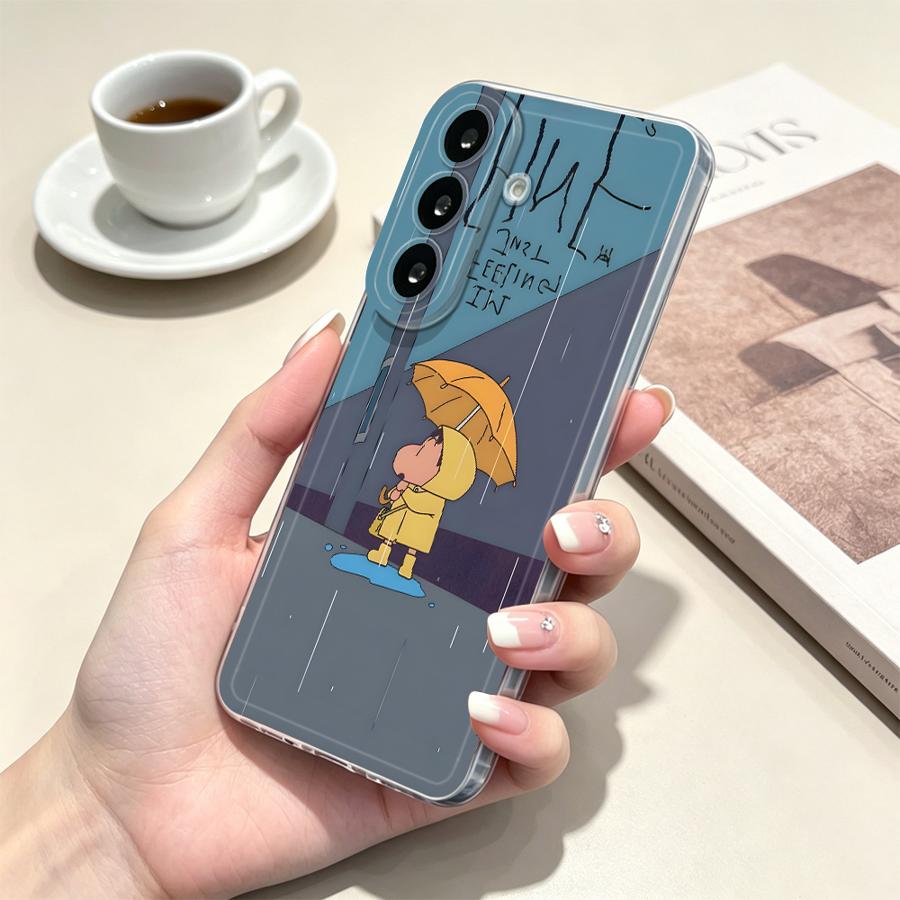 Yellow Umbrella Boy Phone Cove - Phone Cases A14 Samsung 评论和价格
