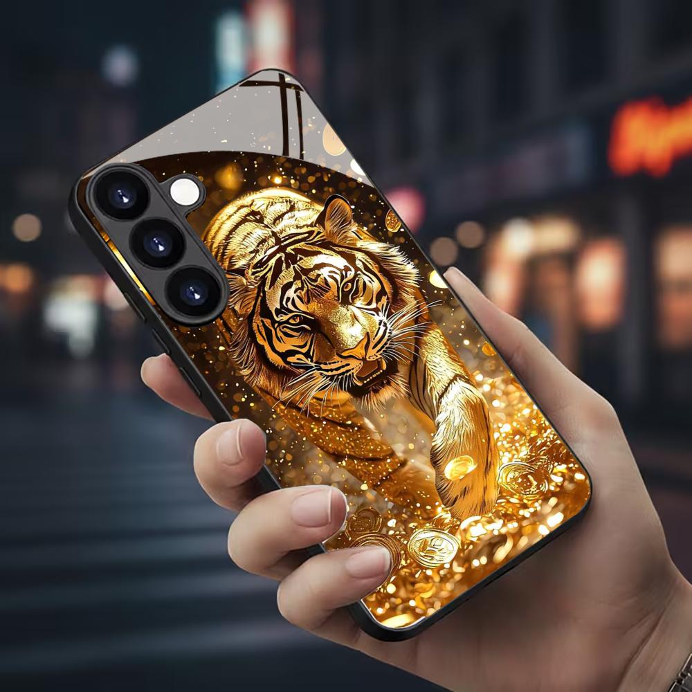 Tiger pattern glass Phone Case - Phone Cases Galaxy S26 Ultra 评论和价格