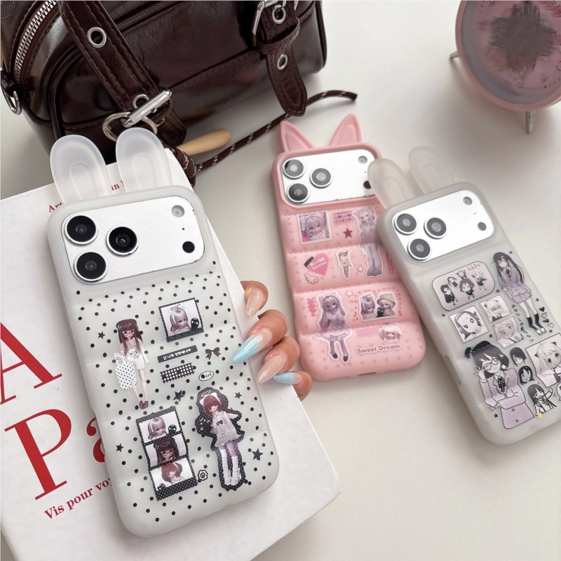 Japanese Y2K Cute Bunny Ear Ph - Phone Cases Japanese 评论和价格