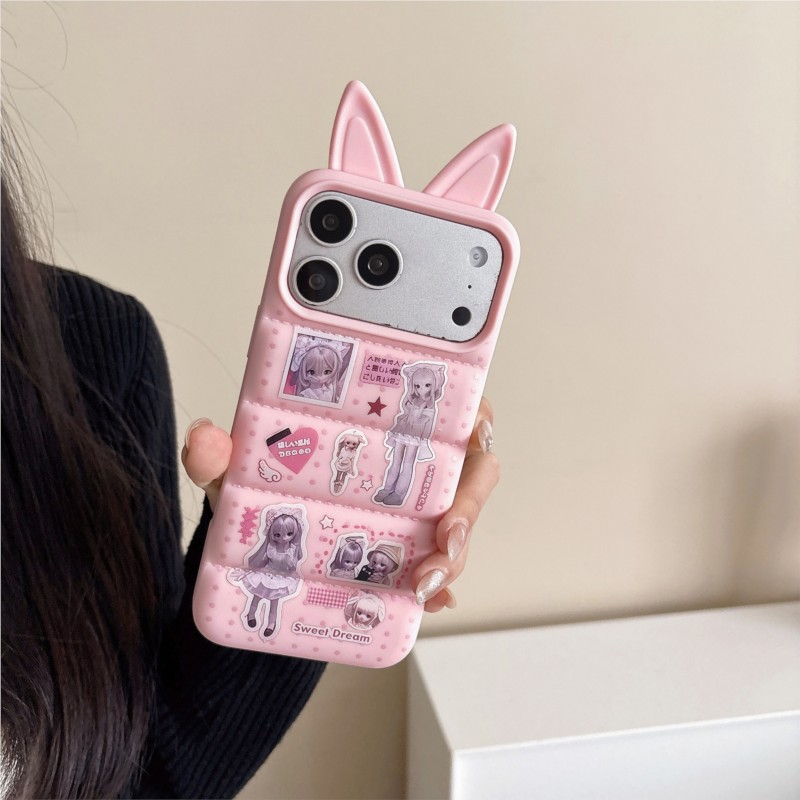 Japanese Y2K Cute Bunny Ear Ph - Phone Cases Japanese 评论和价格
